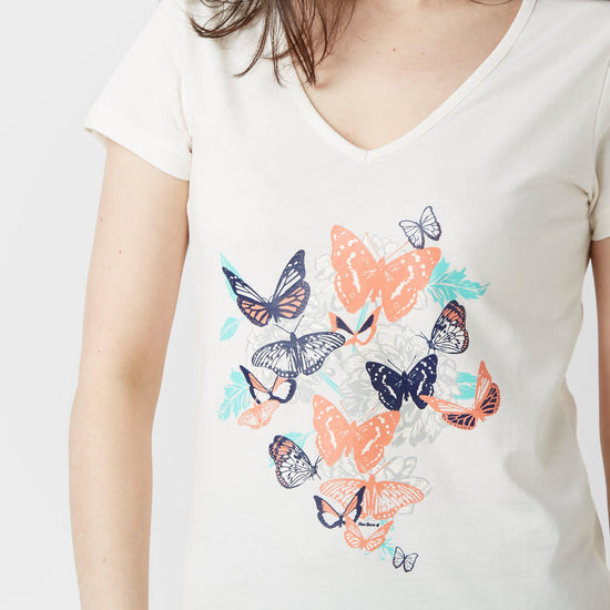Women’s Floral Butterfly T-Shirt