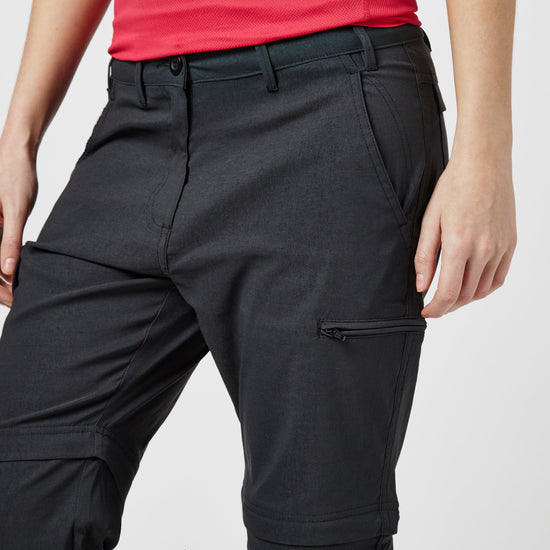 Women's Stretch Double Zip Off Trousers - Short