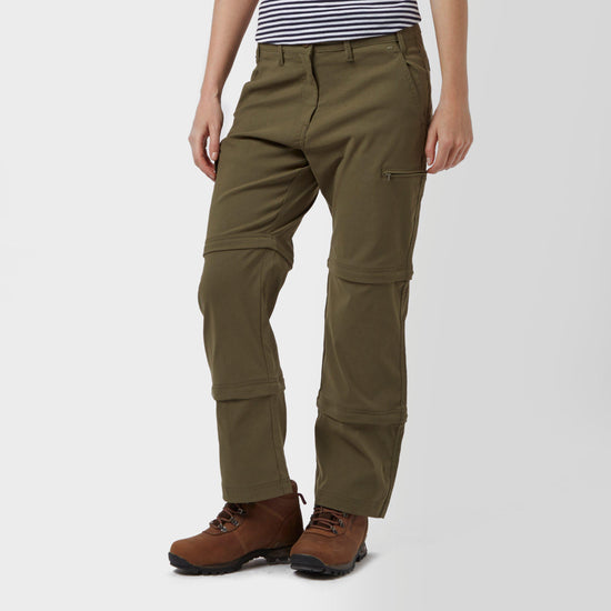 Women's Stretch Double Zip Off Trousers - Short