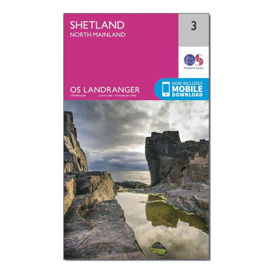 Landranger 3 Shetland North Mainland Map With Digital Version