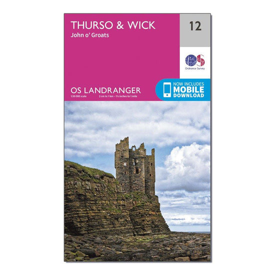 Landranger 12 Thurso & Wick Map