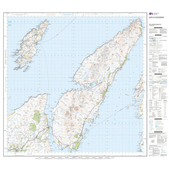 Landranger Active 61 Jura & Colonsay Map With Digital Version