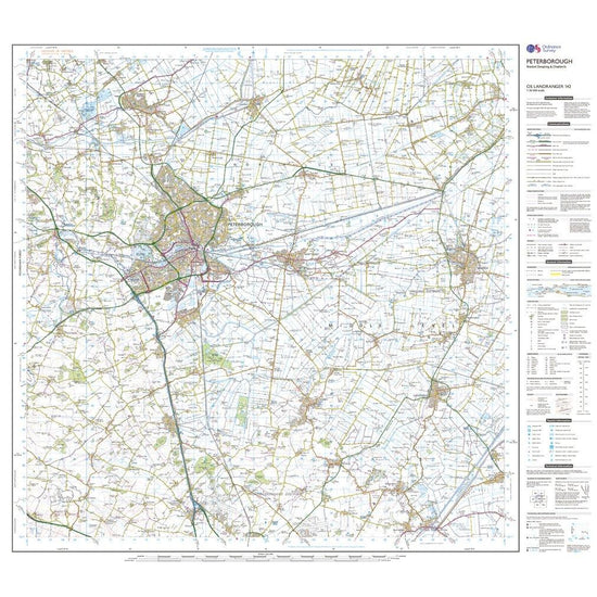 Landranger 142 Peterborough, Market Deeping & Chatteris Map With Digital Version