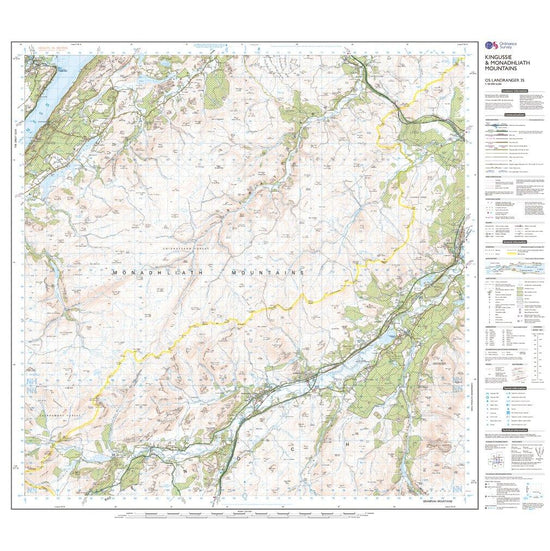 Landranger 35 Kingussie & Monadhliath Map