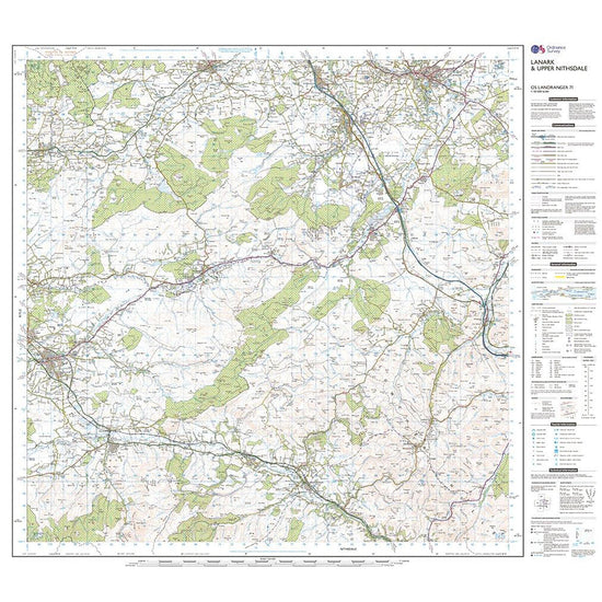 Landranger Active 71 Lanark & Upper Nithsdale Map With Digital Version