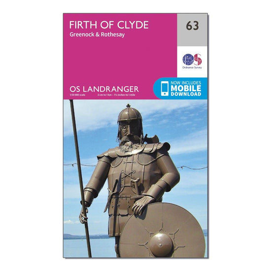 Landranger 63 Firth of Clyde, Greenock & Rothesay Map With Digital Version