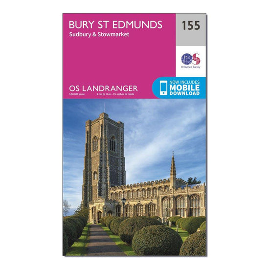 Landranger 155 Bury St Edmunds Map