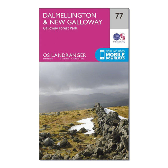 Landranger 77 Dalmellington & New Galloway, Galloway Forest Park Map With Digital Version