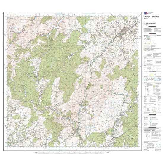Landranger 79 Hawick & Eskdale, Langholm Map With Digital Version