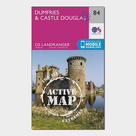 Landranger Active 84 Dumfries & Castle Douglas Map With Digital Version