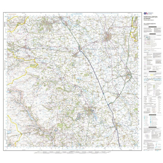 Landranger 99 Northallerton & Ripon, Pateley Bridge & Leyburn Map With Digital Version