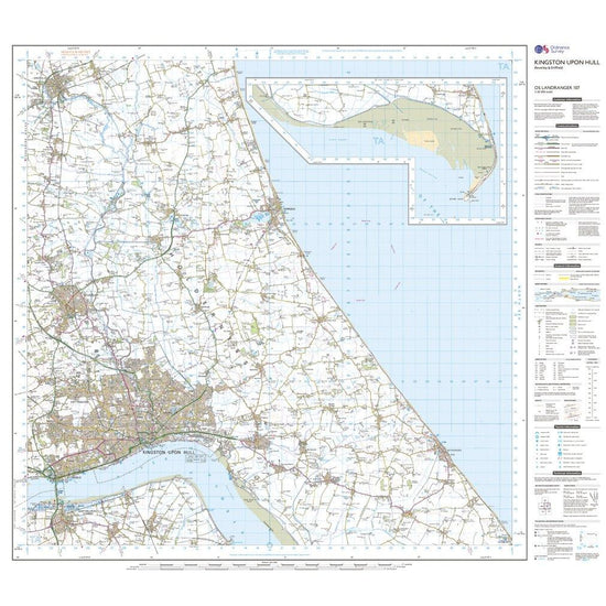 Landranger 107 Kingston upon Hull, Beverley & Driffield Map With Digital Version