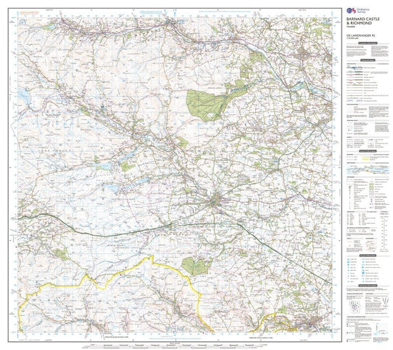 Landranger Active 92 Barnard Castle and surrounding area Map With Digital Version