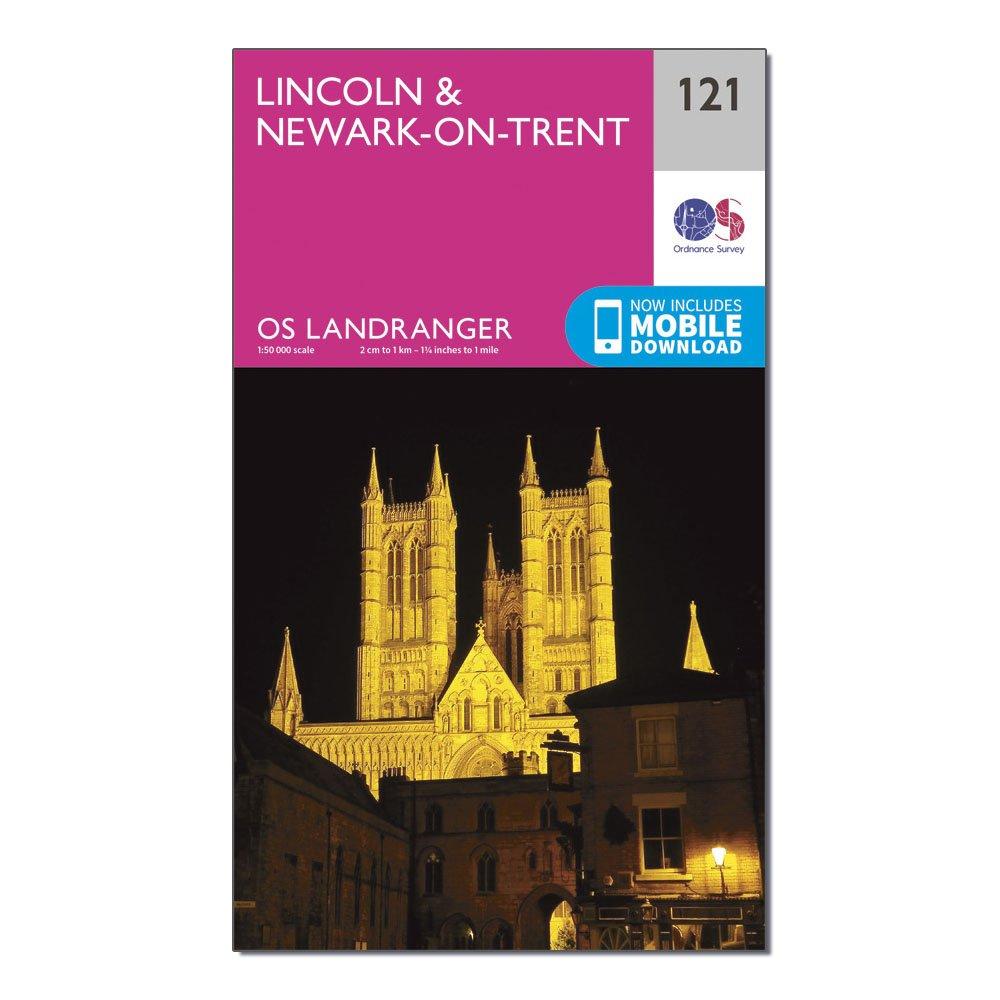OS Landranger 121 Lincoln & Newark-on-Trent Map