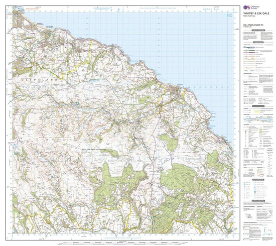Landranger Active 94 Whitby, Esk Dale & Robin Hood's Bay Map With Digital Version