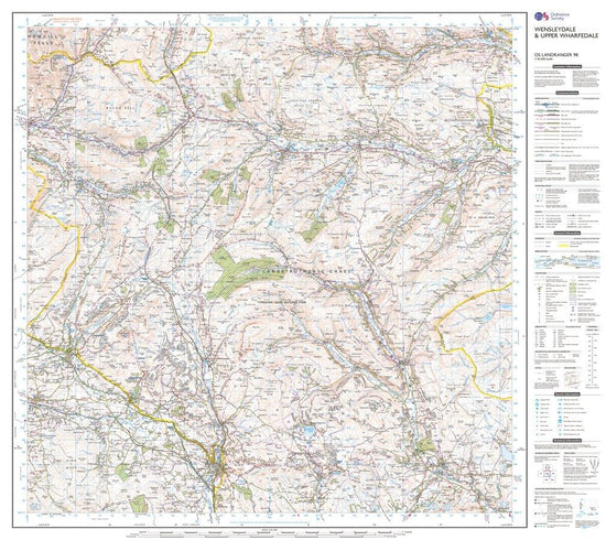 Landranger Active 98 Wensleydale & Upper Wharfedale Map With Digital Version