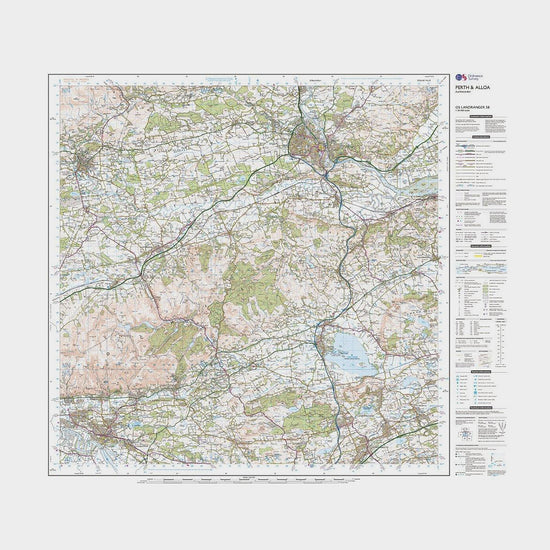 Landranger Active 58 Perth & Alloa, Auchterarder Map With Digital Version