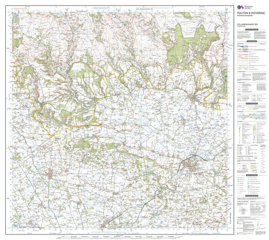 Landranger Active 100 Malton & Pickering, Helmsley & Easingwold Map With Digital Version