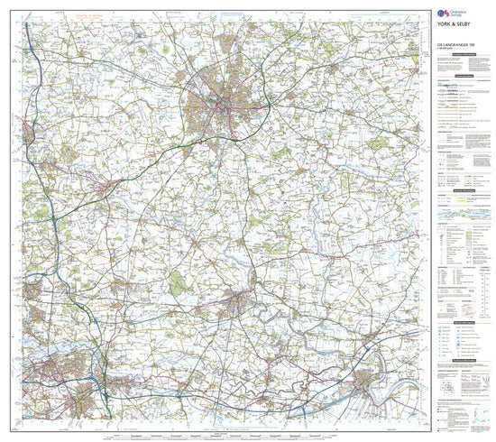 Landranger Active 105 York & Selby Map With Digital Version