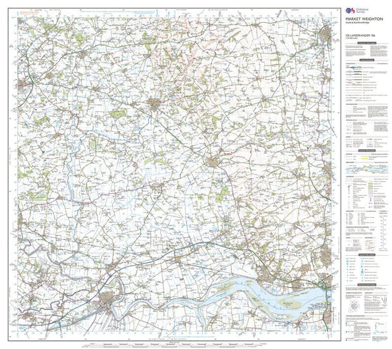 Landranger Active 106 Market Weighton, Goole & Stamford Bridge Map With Digital Version