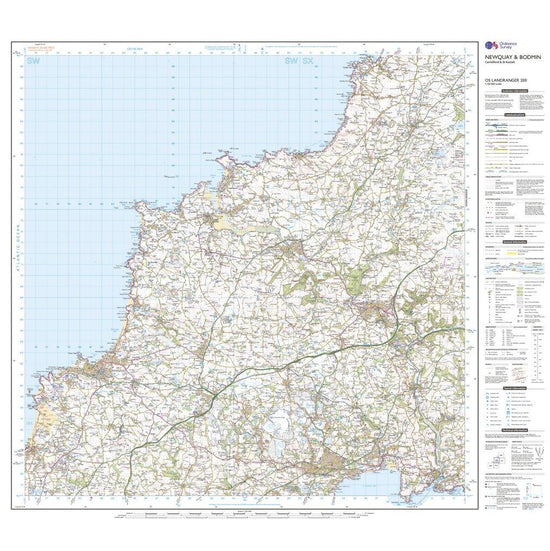 Landranger Active 200 Newquay, Bodmin, Camelford & St Austell Map With Digital Version