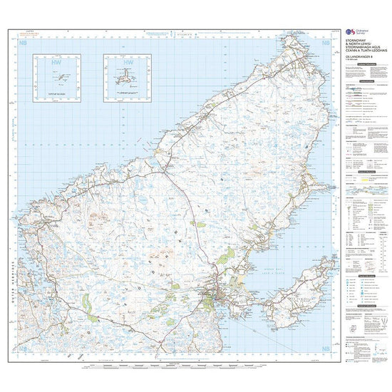 Landranger Active 8 Stornoway & North Lewis Map With Digital Version