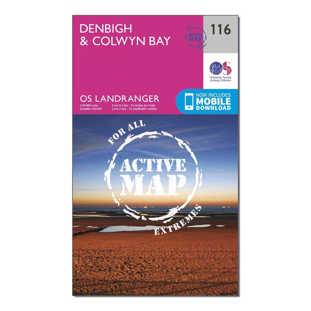 Landranger Active 116 Denbigh & Colwyn Bay Map With Digital Version