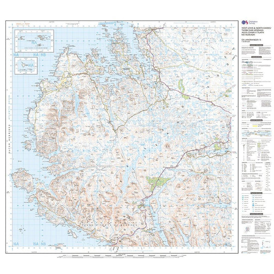 Landranger Active 13 West Lewis & North Harris Map With Digital Version