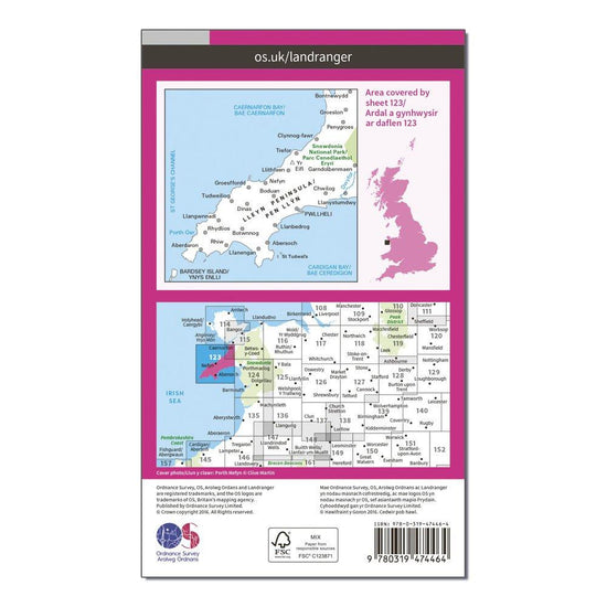 Landranger Active 123 Lleyn Peninsula Map With Digital Version