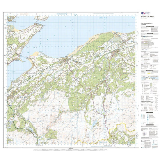 Landranger Active 27 Nairn & Forres, River Findhorn Map With Digital Version