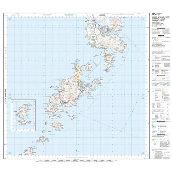 Landranger Active 31 Barra & South Uist, Vatersay & Eriskay Map With Digital Version
