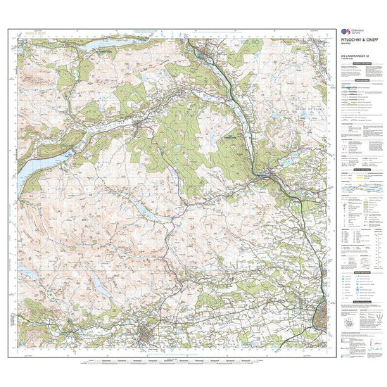 Landranger Active 52 Pitlochry & Crieff Map With Digital Version