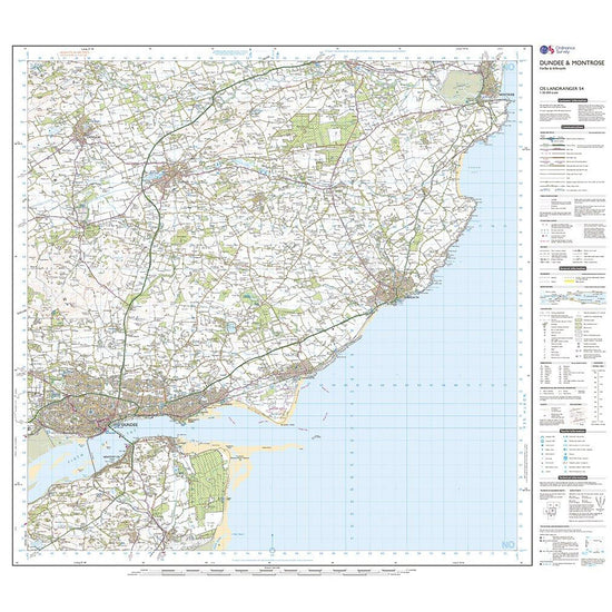 Landranger Active 54 Dundee & Montrose, Forfar & Arbroath Map With Digital Version