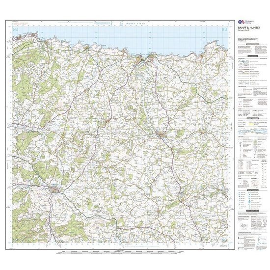 Landranger Active 29 Banff & Huntly, Portsoy & Turriff Map With Digital Version