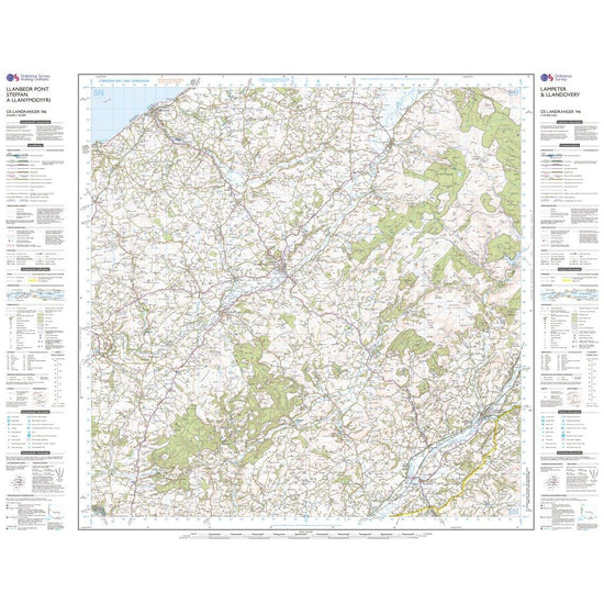 Landranger Active 146 Lampeter & Llandovery Map With Digital Version