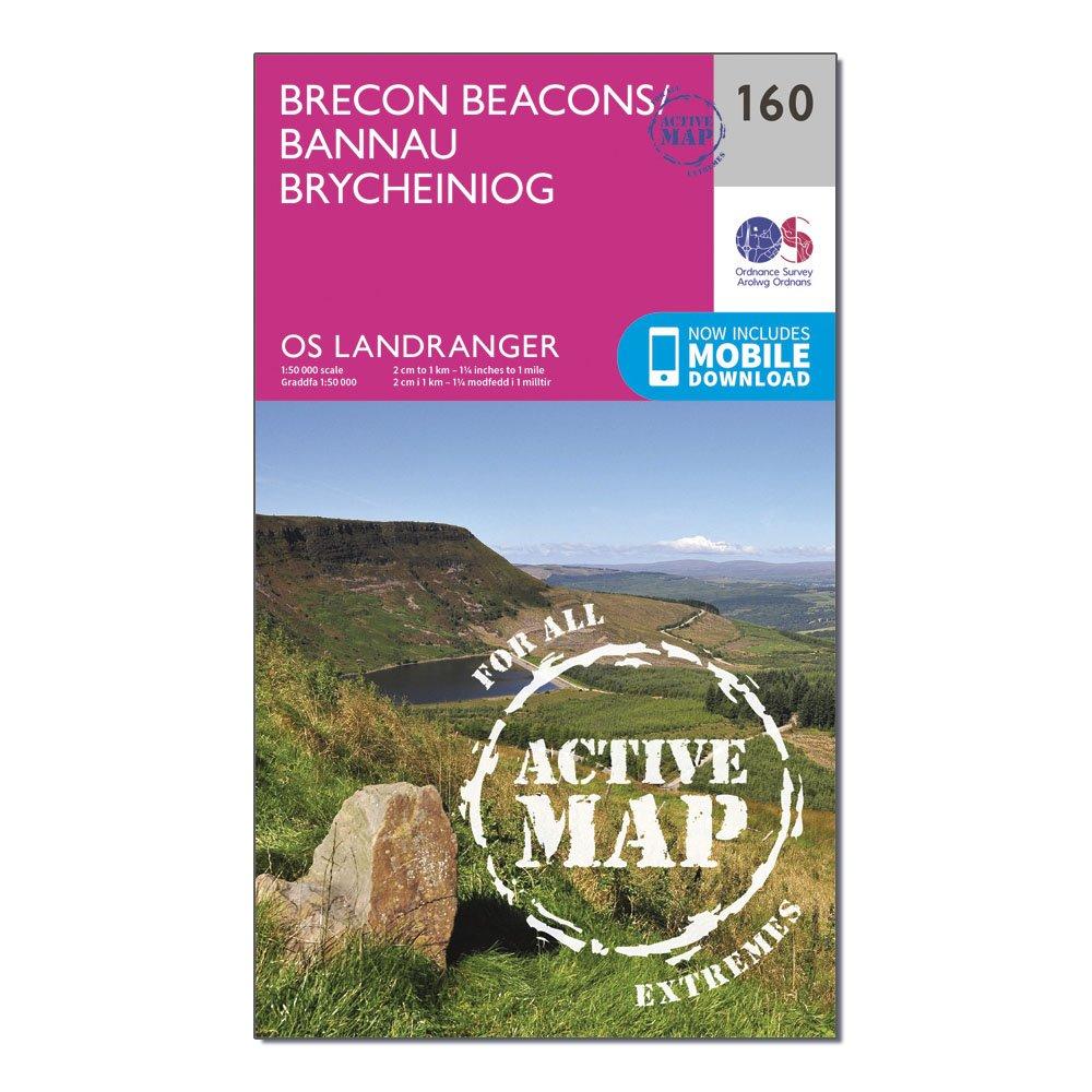 Landranger Active 160 Brecon Beacons Map With Digital Version