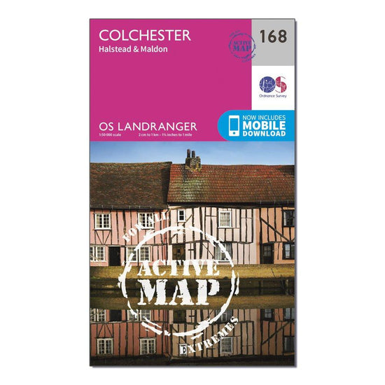Landranger Active 168 Colchester, Halstead & Maldon Map With Digital Version
