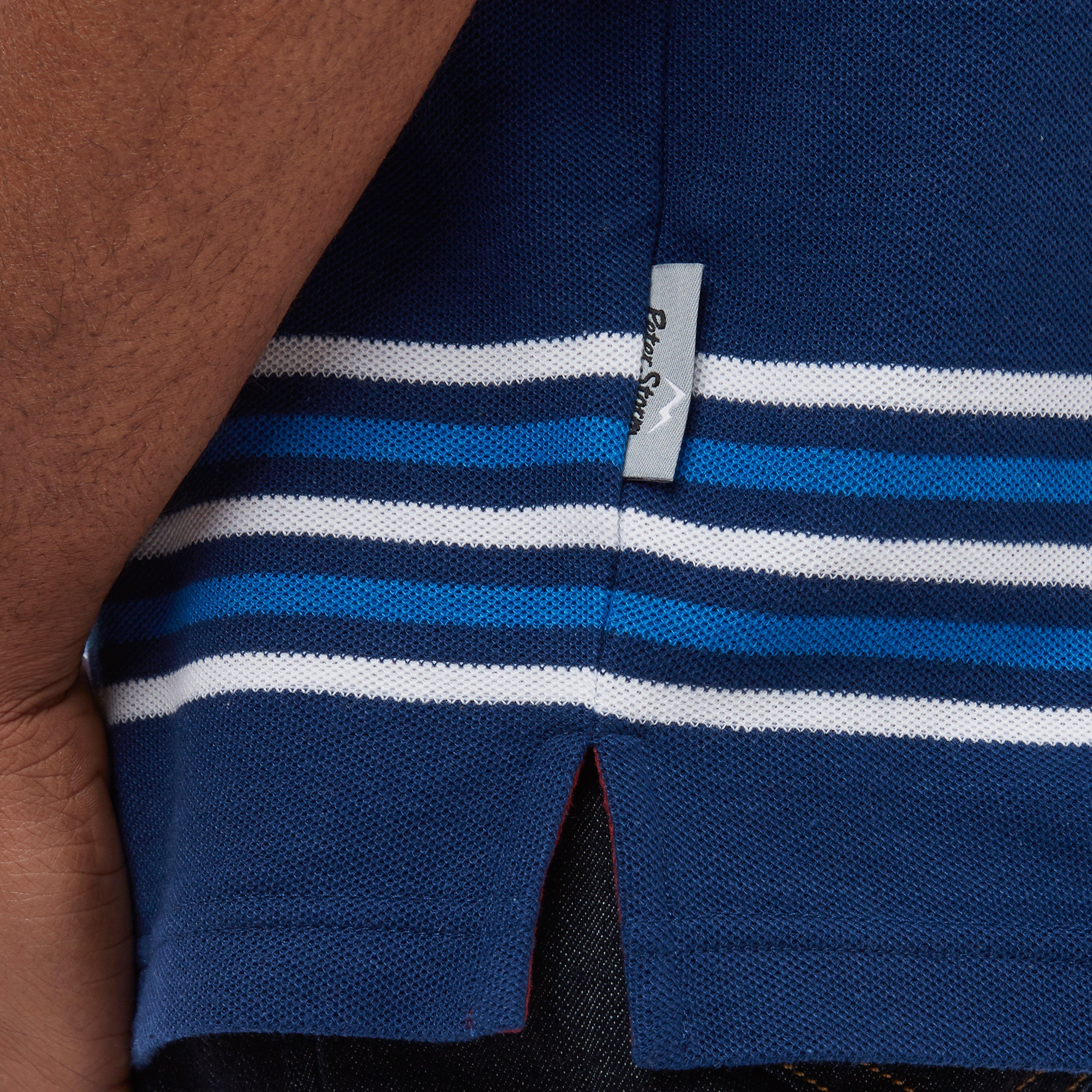 Men's Striped Polo Shirt