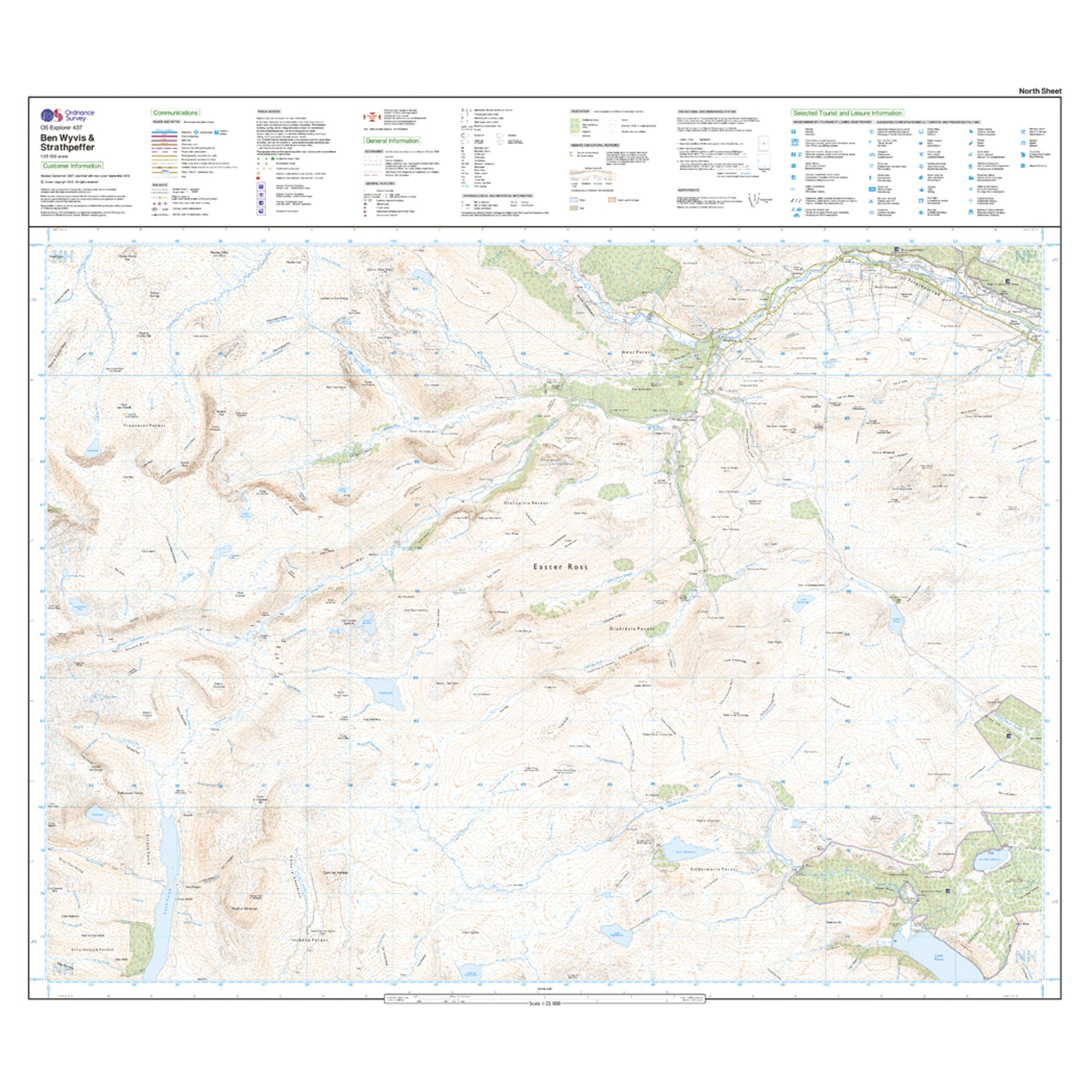 Explorer 437 Ben Wyvis & Strathpeffer Map With Digital Version