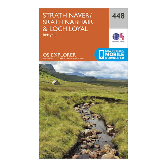Explorer 448 Strath Naver & Loch Loyal Map With Digital Version