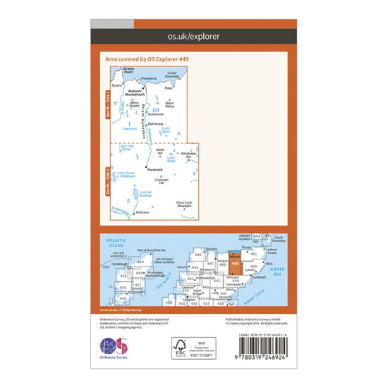 Explorer 449 Strath Halladale & Strathy Point Map With Digital Version