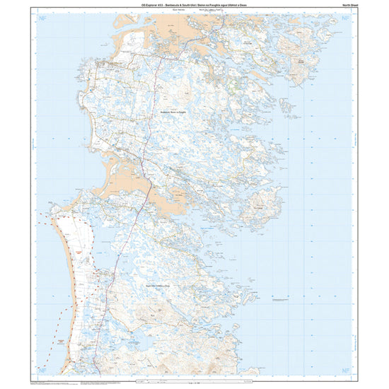 Explorer 453 Benbecula & South Uist Map With Digital Version