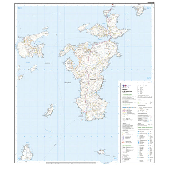 Explorer 461 Orkney – East Mainland Map With Digital Version