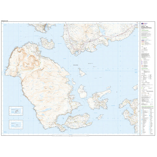 Explorer 462 Orkney Map With Digital Version