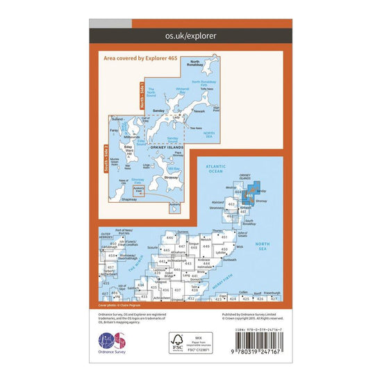 Explorer 465 Orkney Map With Digital Version