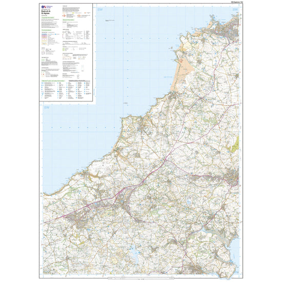 Explorer Active 104 Redruth & St Agnes Map With Digital Version