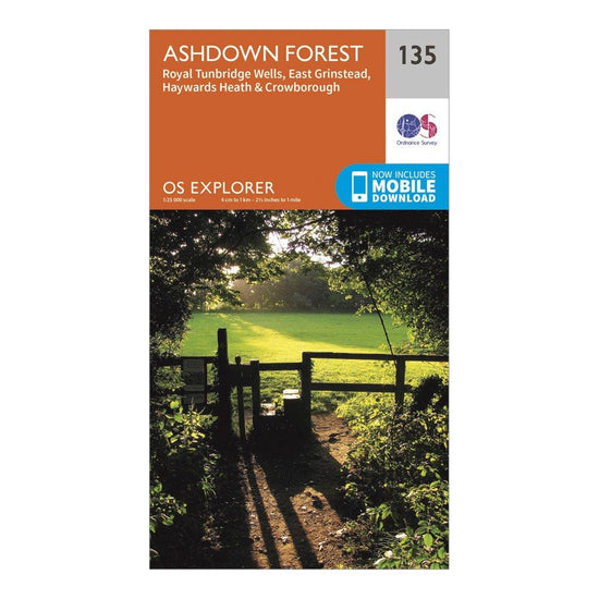 Explorer 135 Ashdown Forest Map With Digital Version