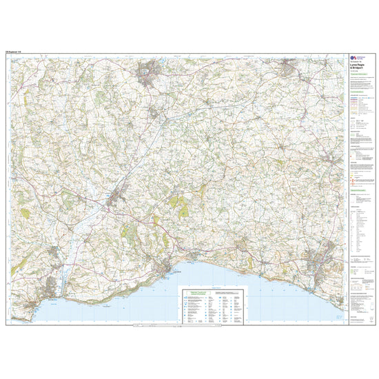 Explorer Active 116 Lyme Regis & Bridport Map With Digital Version