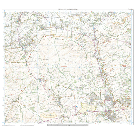 Explorer Active 130 Salisbury & Stonehenge Map With Digital Version