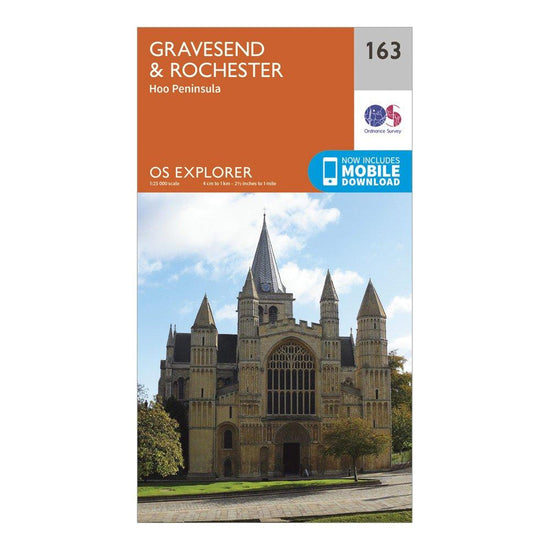 Explorer 163 Gravesend & Rochester Map With Digital Version